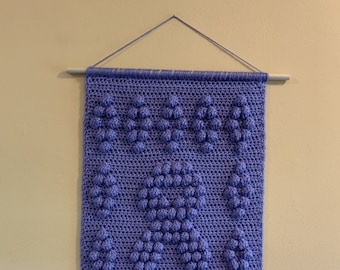 Patrón de crochet para colgar en la pared Cinta de concientización sobre el cáncer Diseño de crochet DIY n.° 1 DESCARGA INSTANTÁNEA