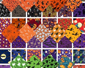 Halloween 40, 5" Squares Charm Pack -  Various Sets Available