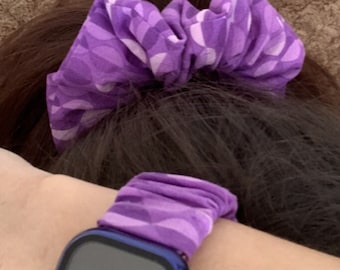 DIY Scrunchie Watch Band With Hair Scrunchie Sewing Patterns INSTANT DOWNLOAD