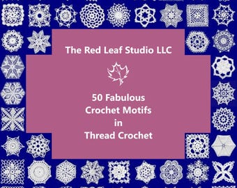 50 Fabulous Crochet Motifs in Thread Crochet INSTANT DOWNLOAD