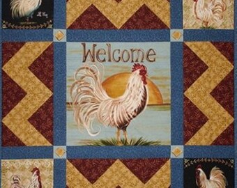 Poultry In Motion - Roosters Quilt Kit