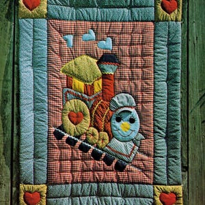 Quilt Pattern Cute & Adorable Chuggy Choo Choo Easy Applique Baby/Crib Quilt - Instructions + Applique Pieces - PDF Instant Digital Download
