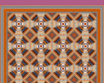 Recreation of the Baby Maker Quilt Babymaker The Proposal w/ Paper Piece Pineapple Blocks Quilt Pattern INSTANT DOWNLOAD