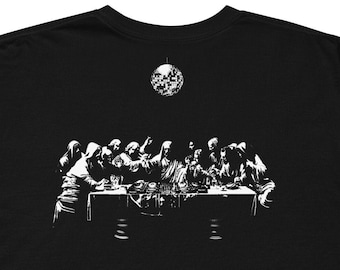 Last Supper DJ Jesus Graphic Tee, House Music Shirt