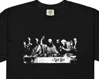 Last set Dj Shirt Jesus DJ graphic tee house music techno lover shirt gift music festival rave season attire