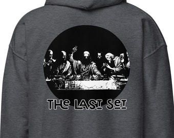 Sudadera con capucha gráfica de Jesús DJ, divertida sudadera de música house retro