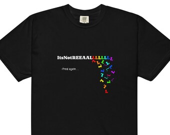 Fred Again It'sNotReallllllll Black Graphic Tee, House Music Shirt