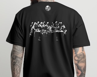 Last Supper DJ Graphic Tee, Jesus on CDJs, House Music Shirt