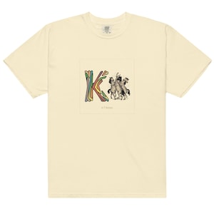 K is 4 horses Graphic tee funny music festival side quest tee for music festval season rave gear for techno lover house music