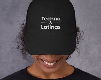 Techno & Latinas Dad hat music festival rave dad hat gift for techno lover