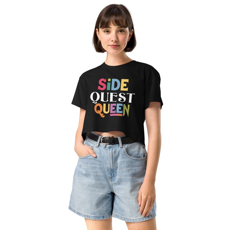 Side Quest Queen Crop Top - Rave Festival Outfit - Etsy