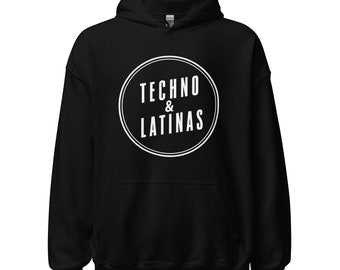 Felpa con cappuccio Techno & Latinas per la stagione dei festival musicali