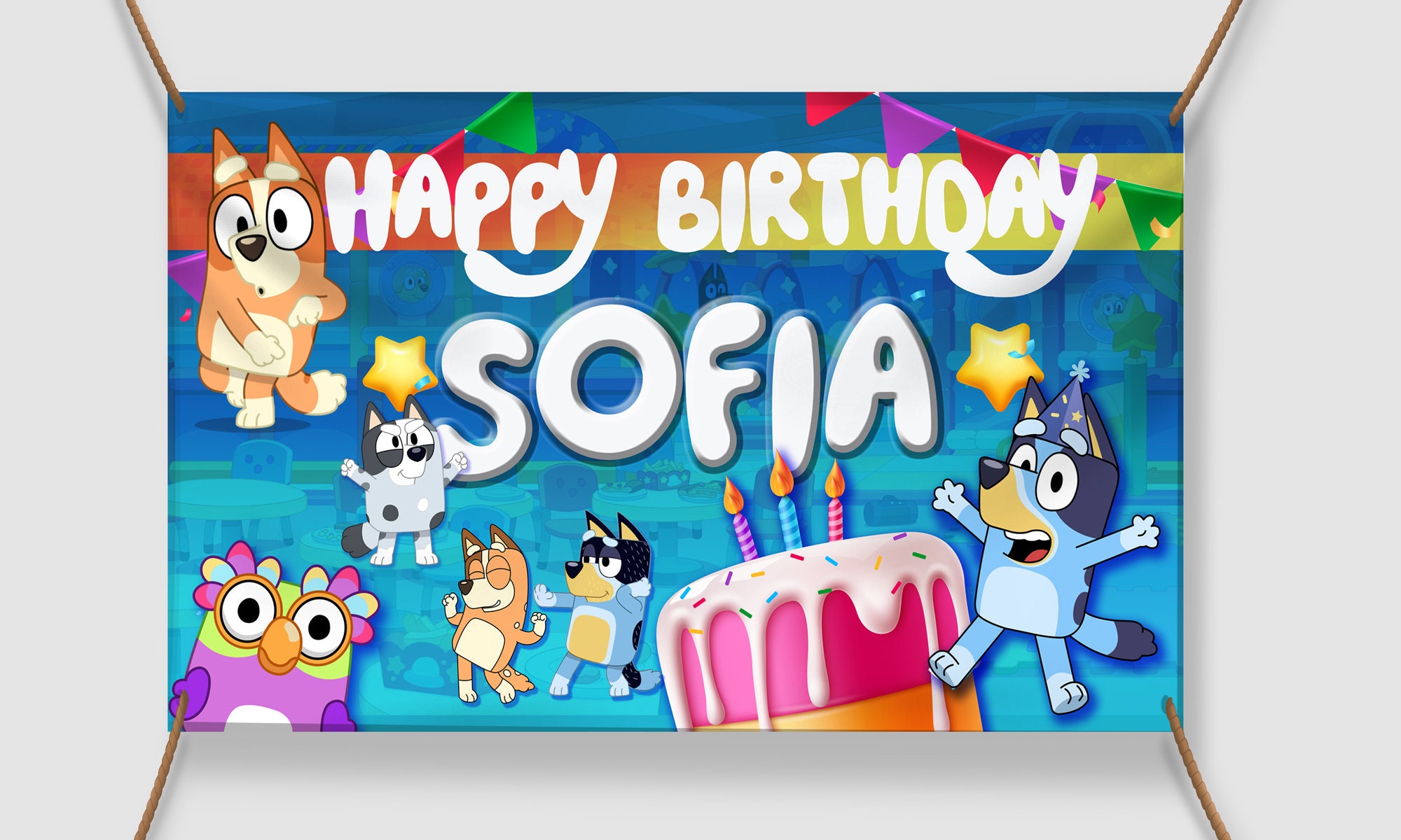 Bluey Birthday Banner