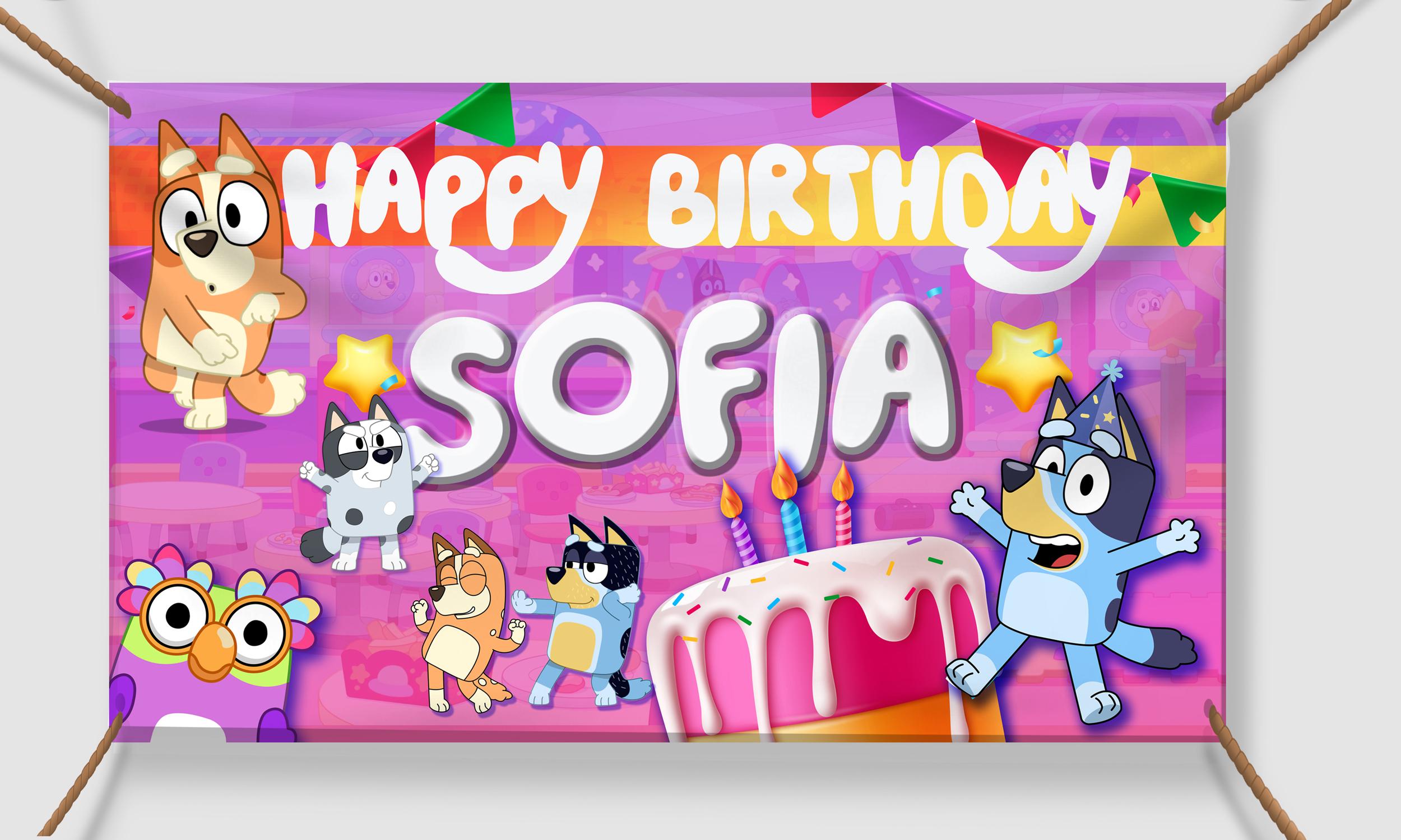 Bluey Birthday Banner