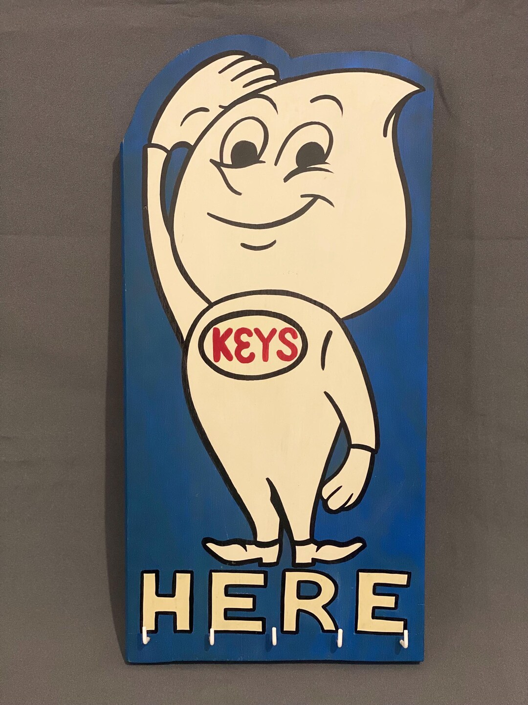 Gasoline Style Vintage Kustom Sign Keys Holder - Etsy