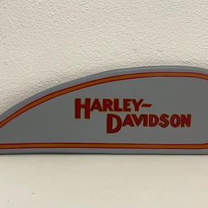 1920 Harley decoration wooden board imitating petrol tank motorcycle hand painted!
