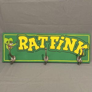 Ratfink style handmade wall coat hanger