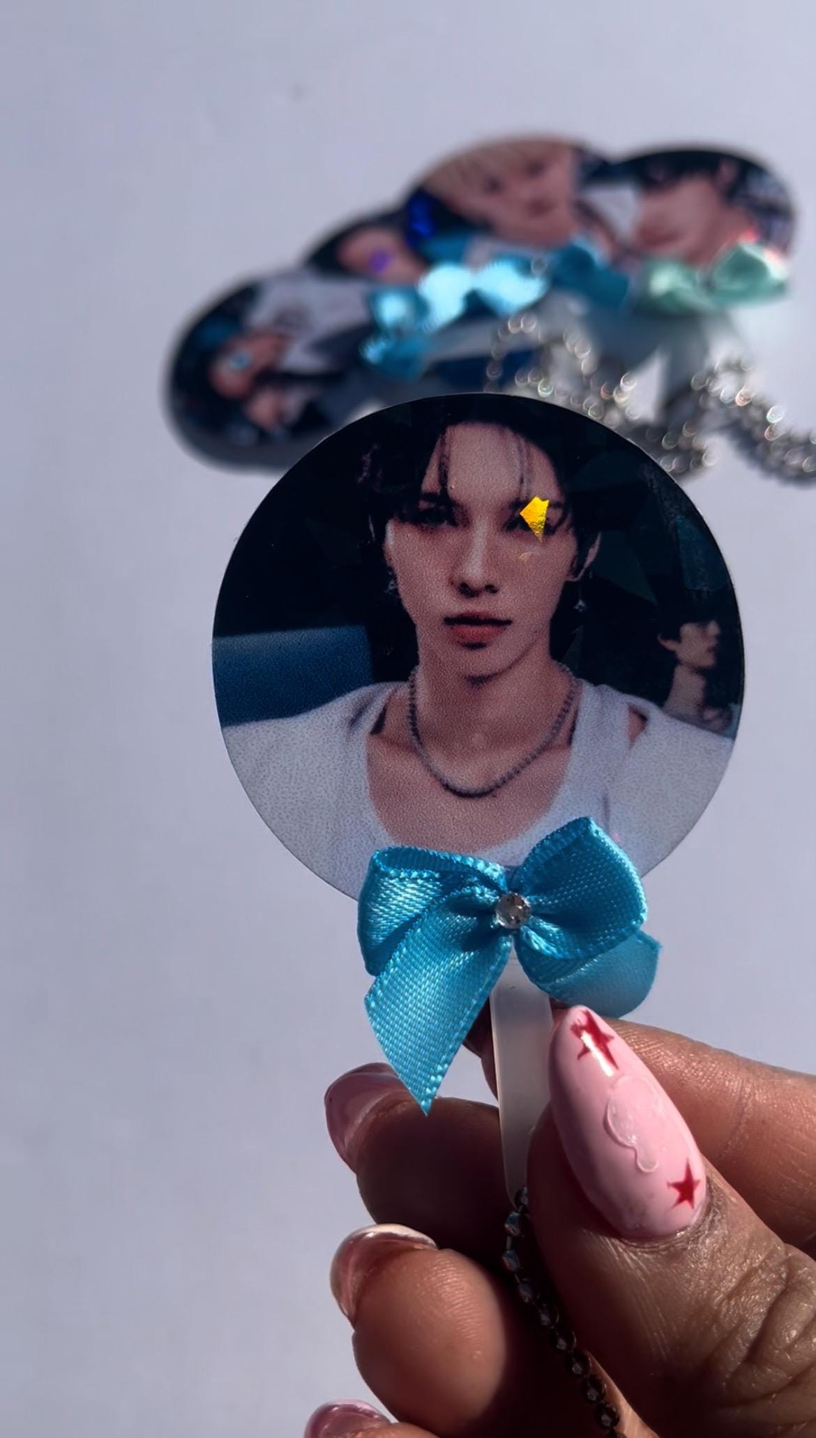 Kpop Random Mini Image Picket Keychains: BTS, Twice, P1harmony