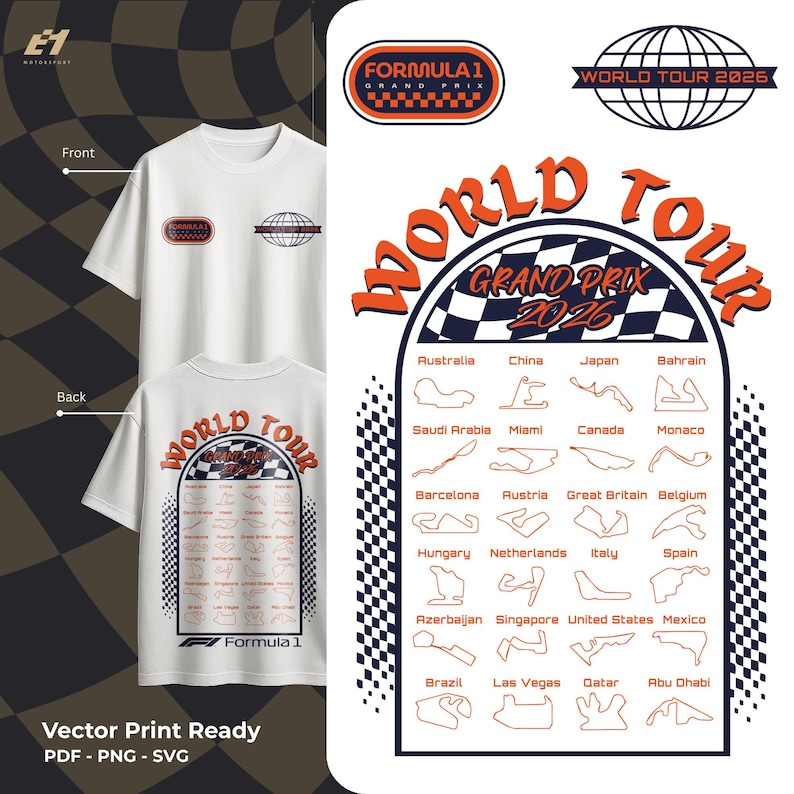 Grand Prix World Tour 2026 Vector Art – All Tracks Bundle (PDF PNG SVG ...