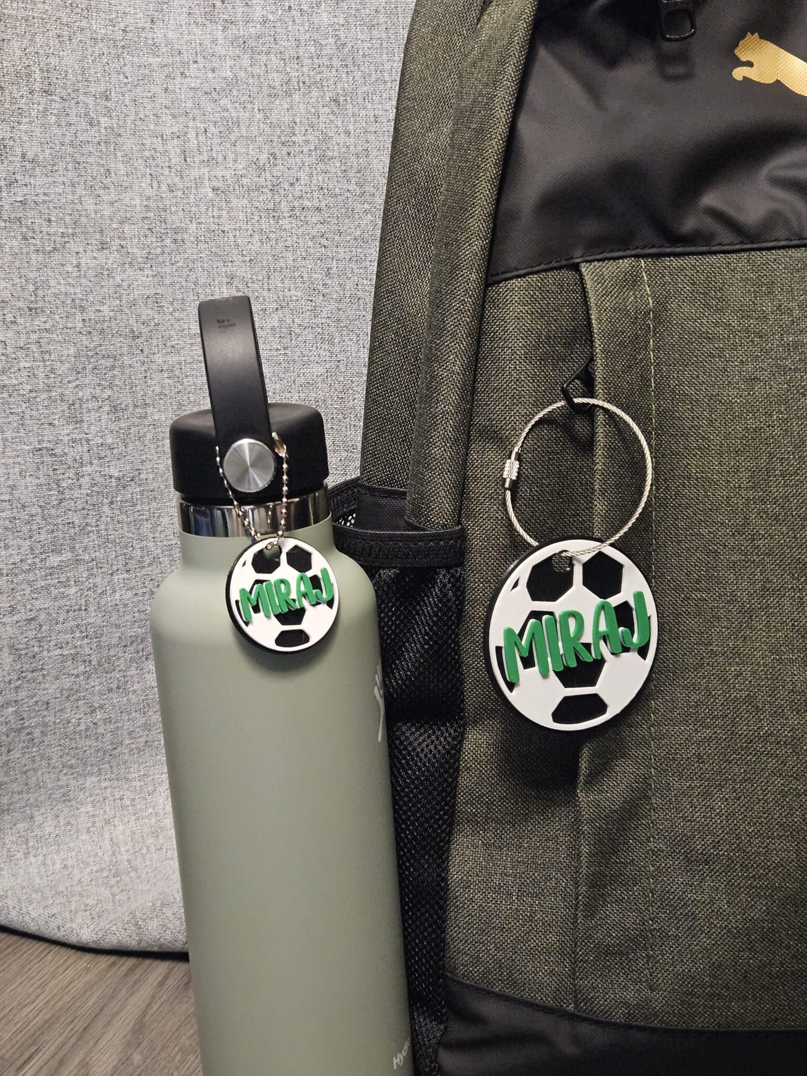 Personalized Keychain Name Tag, Custom Keychain Name Tag Water Bottle ...
