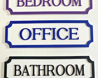 Personalized 3D Printed Name Sign, Custom Door Plaque