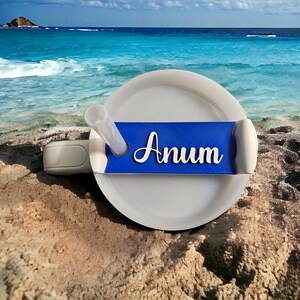 Personalized Tumbler Topper Custom Nameplate Tumbler Topper Personalized Name Plate H2.0 Quencher Lid Tag Custom Name Tag