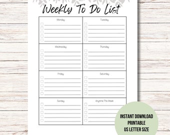 To-Do Liste zum Ausdrucken: Wochenplaner (PDF)