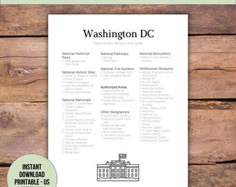 Washington DC National Monuments Checkliste: Smithsonian Guide (PDF)