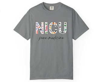 Camiseta com o tema da UTI Neonatal da Universidade da Pensilvânia em Filadélfia