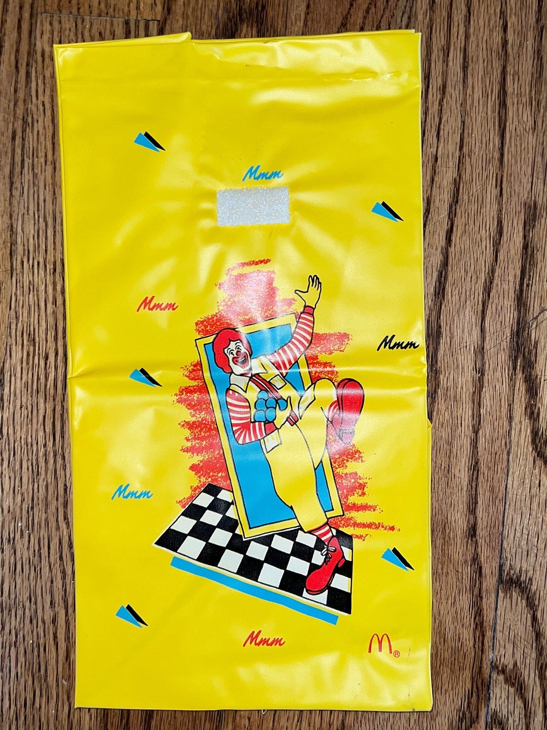 Vintage 1988 Mcdonalds Lunch Sack Lunch Box Yellow Ronald Mcdonald