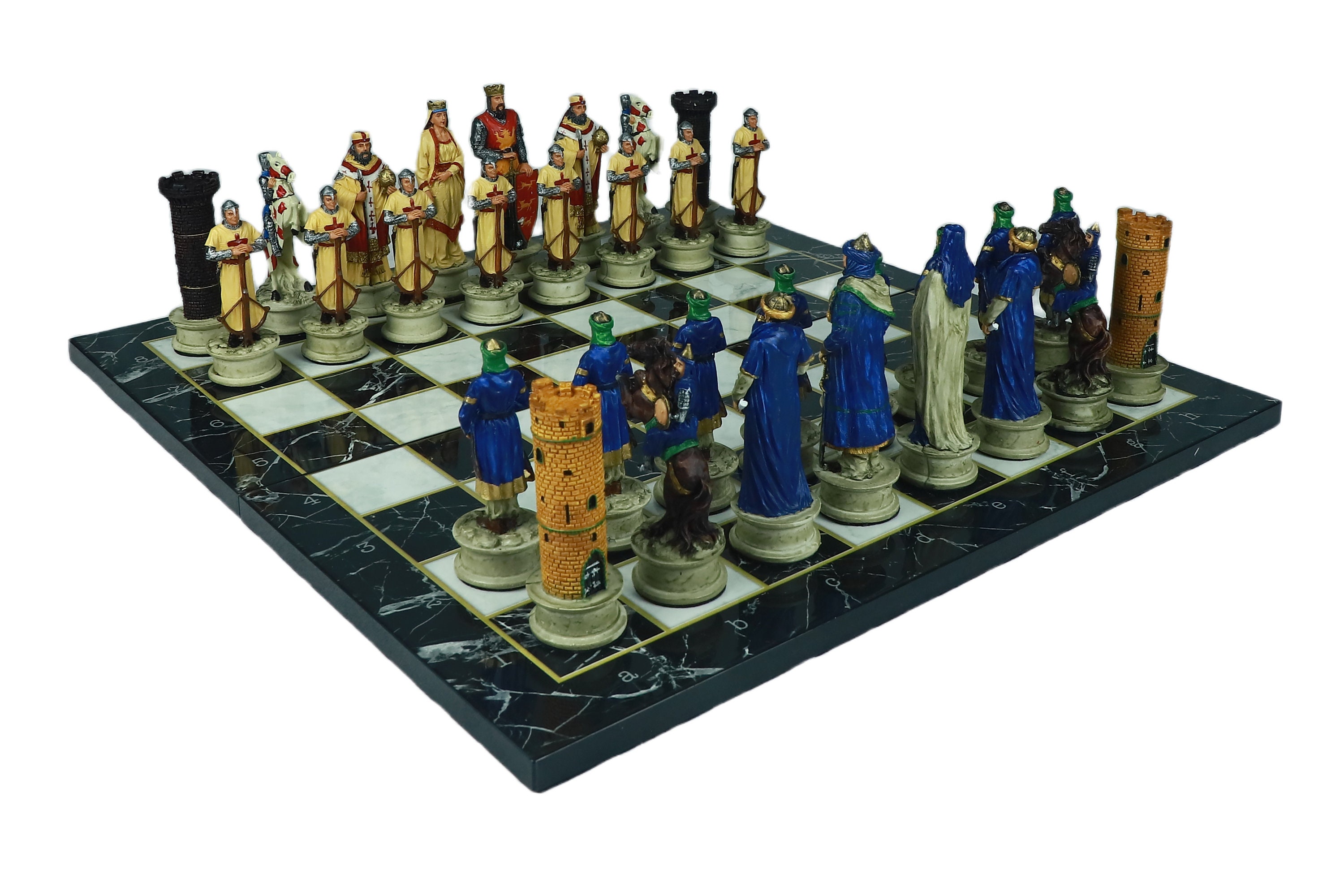 Luxury handmade chess set Crusaders vs saracens 600140001