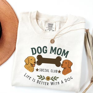 La vida es mejor con un perro (Png), Mamá perro (Png), Club social (Png), Mamá perro (Png), Regalo del día de la madre, Regalo para mamá perro, Regalo para mamá (Png), Mamá retro