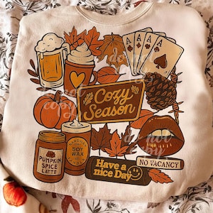 Retro Fall Collage Sublimation PNG, Fall Pumpkin Sublimation PNG, Aesthetic Fall Design, Fall Shirt Png, Country Fall Design, Trendy Design