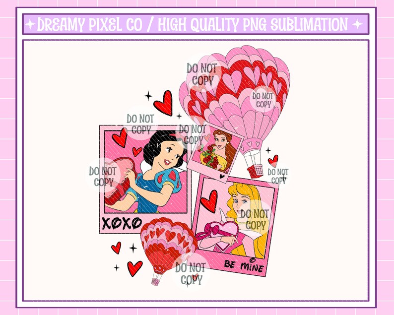 Xoxo Valentines Sublimation, Happy Valentine PNG, Valentines Princess