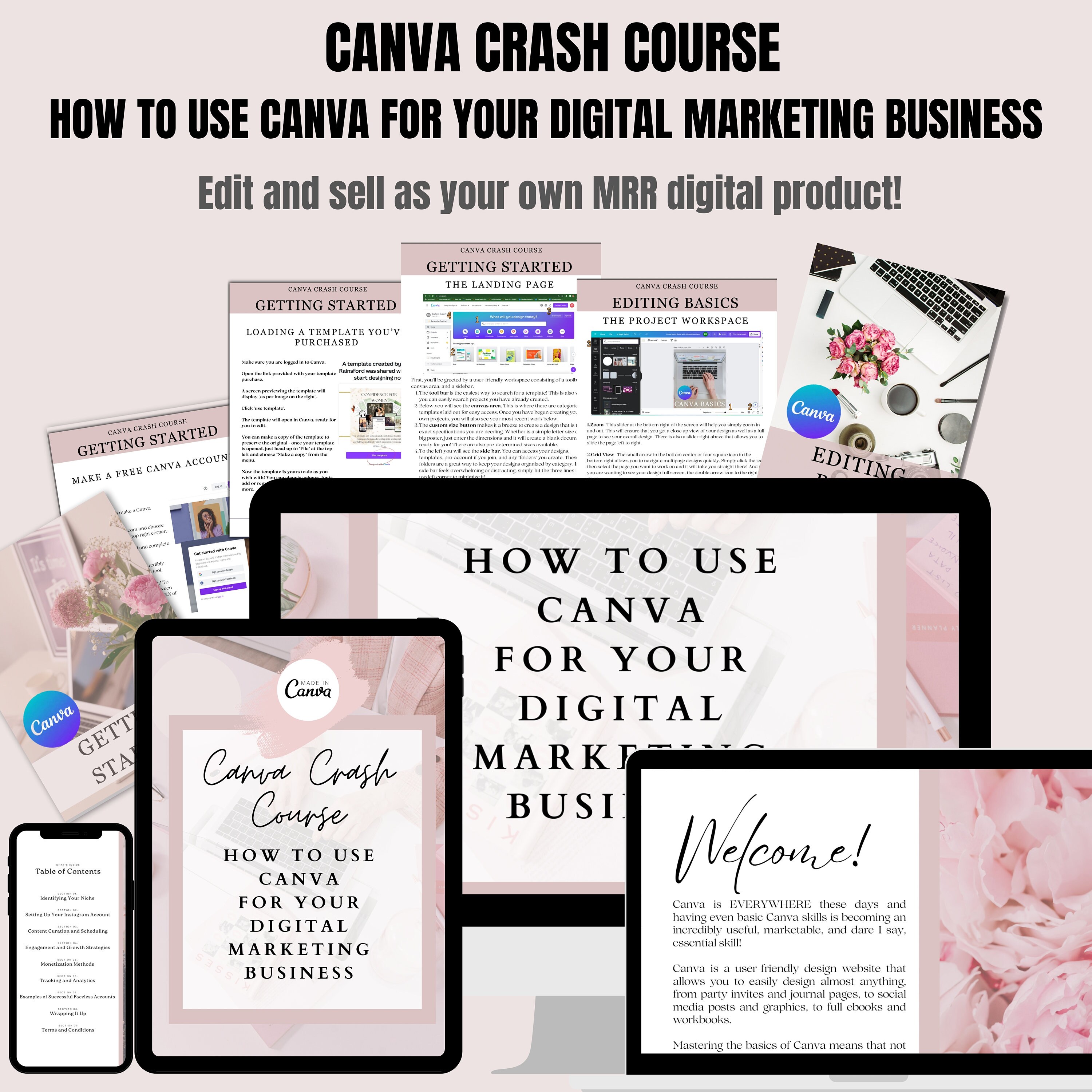Done for You Canva Crash Course Guide With MRR and PLR Resell Rights ...