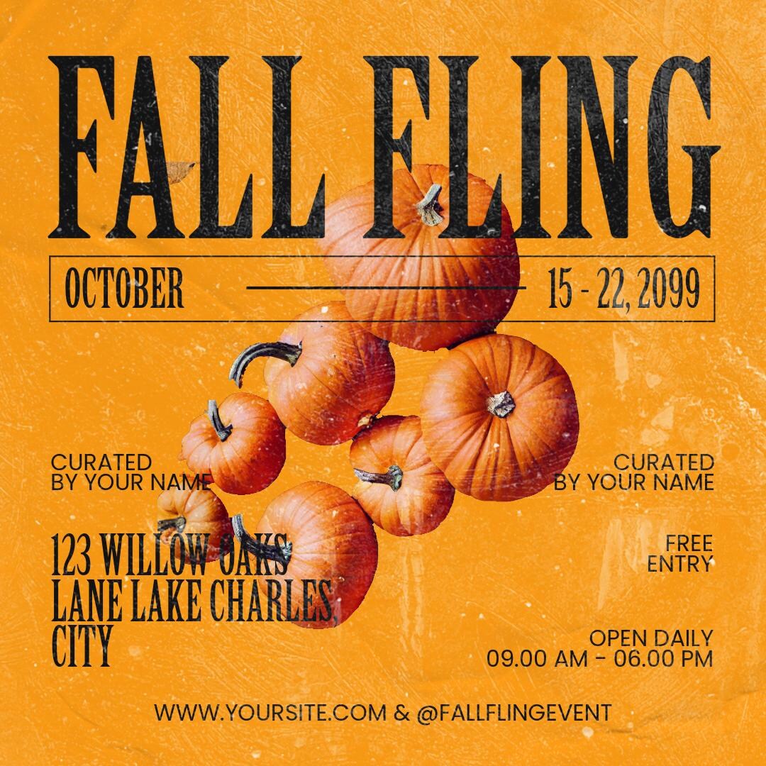 Editable Bundle of 5 Fall Themed Posts for Social Media. Downloadable ...