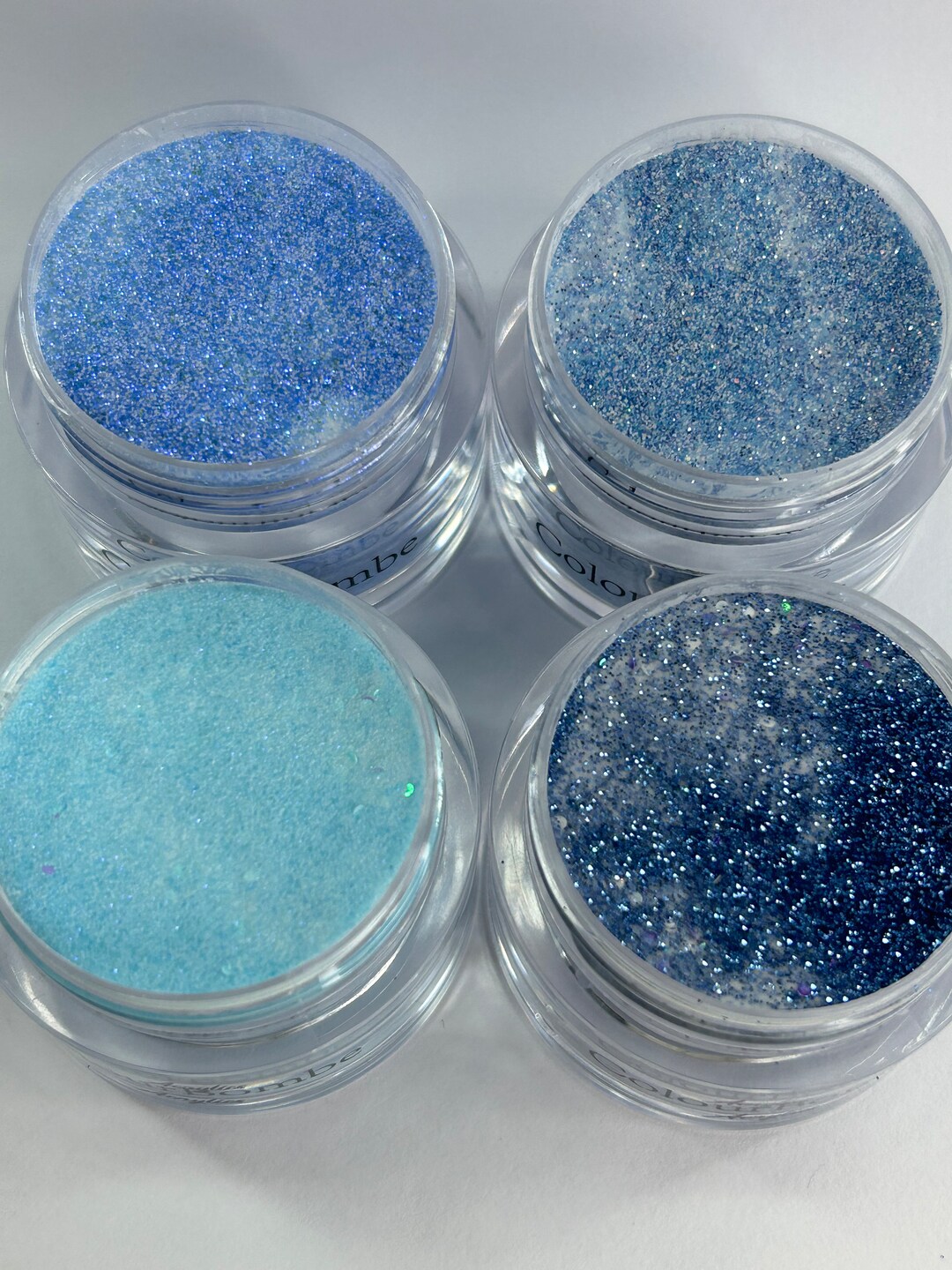 Acrylic Powder / Beach Collection / 4 Glitter Acrylic Powders / Glitter ...