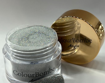 Acrylic powder / sliver spoon / glitter acrylic powder