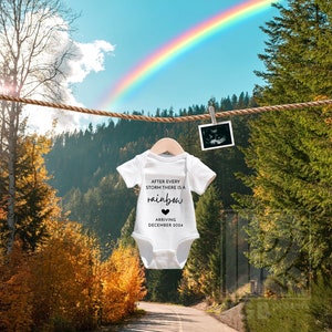Rainbow Baby Announcement | Rainbow Pregnancy Announcement | Digital Pregnancy Announcement | Rainbow Baby Reveal