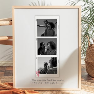 Regalo personalizzato per sorella, regalo di compleanno per sorella con foto, poster per la migliore amica della sorella