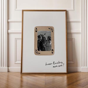 Regalo de cumpleaños único para el mejor amigo, regalo para la mejor amiga, impresión de póster occidental personalizada con foto personalizada