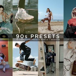 90s Presets 90s Filter Film Presets Retro 90s Presets Vintage Aesthetic Presets Analog Film Presets // 10 Mobile + Desktop Presets