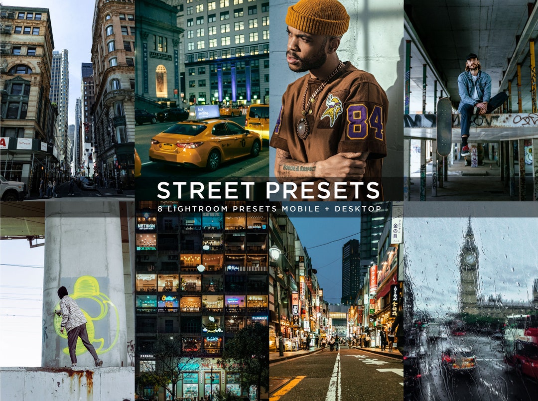 8 Street Presets Street Photography Presets Moody Dark Presets Etsy