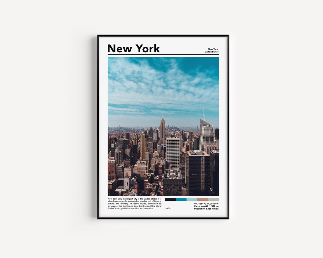 New York City Poster New York Print New York Wall Art New York Gifts ...