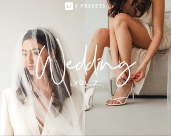 Wedding Lightroom Presets, Premium Soft Aesthetic (Desktop + Mobile)