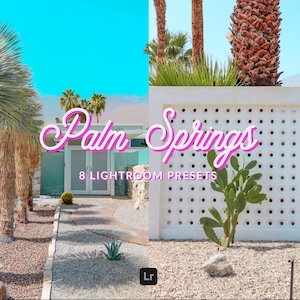 Palm Springs Presets Retro Mid Century Presets Bright Colorful Presets Color Pop // Mobile + Desktop Lightroom Presets