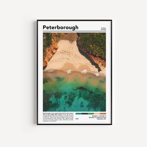 Póster de Great Ocean Road, impresión de Peterborough, arte mural de Australia, póster de Australia, póster de viaje a Australia, arte mural de Victoria / fotografía real