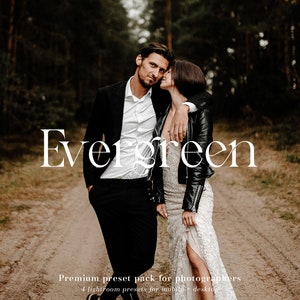 Evergreen Wedding Presets Premium Wedding Lightroom Presets Professional Wedding Photographer Photo Filter  // Desktop + Mobile