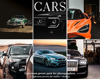 Automotive Lightroom Presets: Moody, Night, Cinematic (Desktop + Mobile)