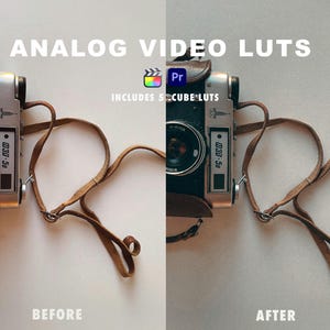 Analoge VIDEO LUTS, Color Grading Film Video LUT Presets // 5 Video Lut Bundle